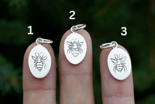 Load image into Gallery viewer, Engraved Bee Talisman Pendant
