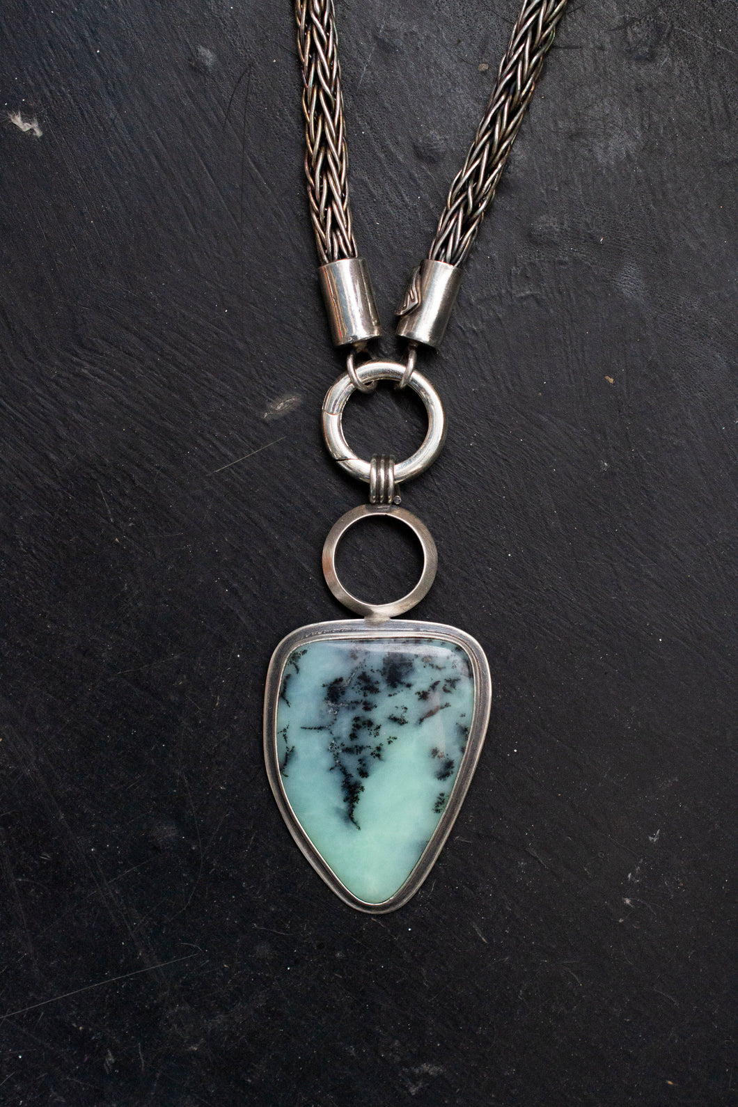 Amazonite & Etruscan Chain Necklace