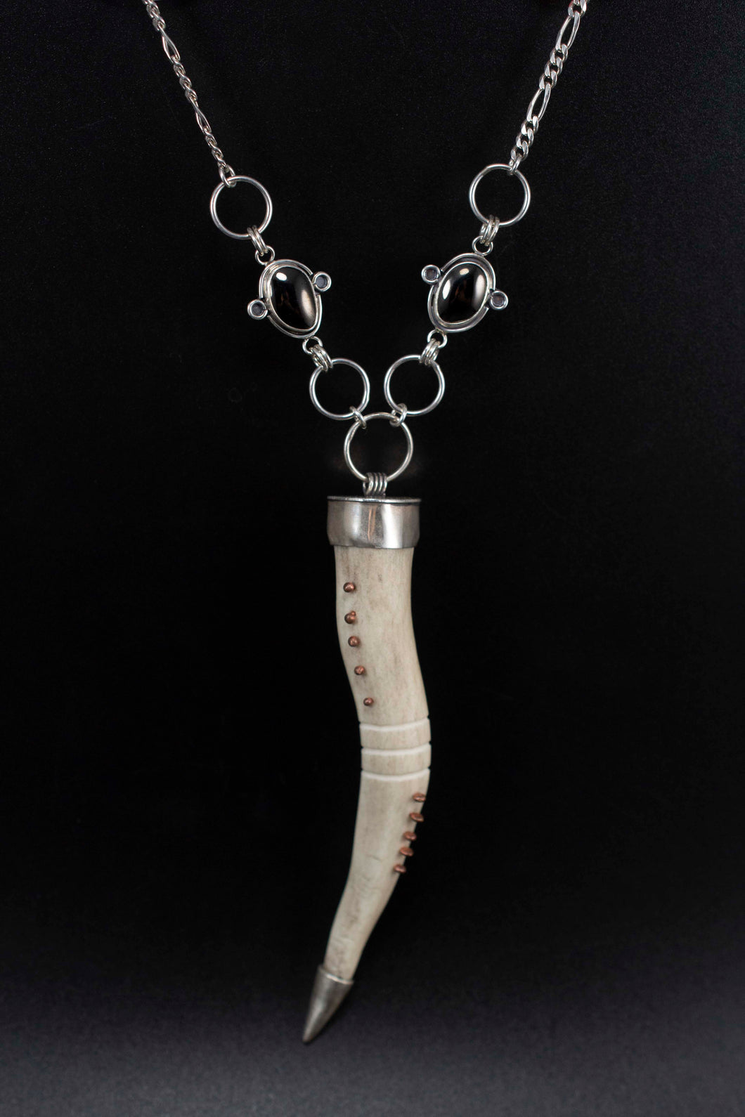 Artemis Necklace| .925 Silver| Hematite| Protection