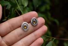 Load image into Gallery viewer, Asteria Studs|.925 Sterling Silver| Spessartine Garnet
