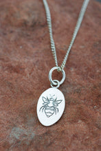 Load image into Gallery viewer, Engraved Bee Talisman Pendant
