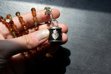 Load image into Gallery viewer, Magic Bell Necklace| Sterling Silver| Garnet &amp; Peridot Beads
