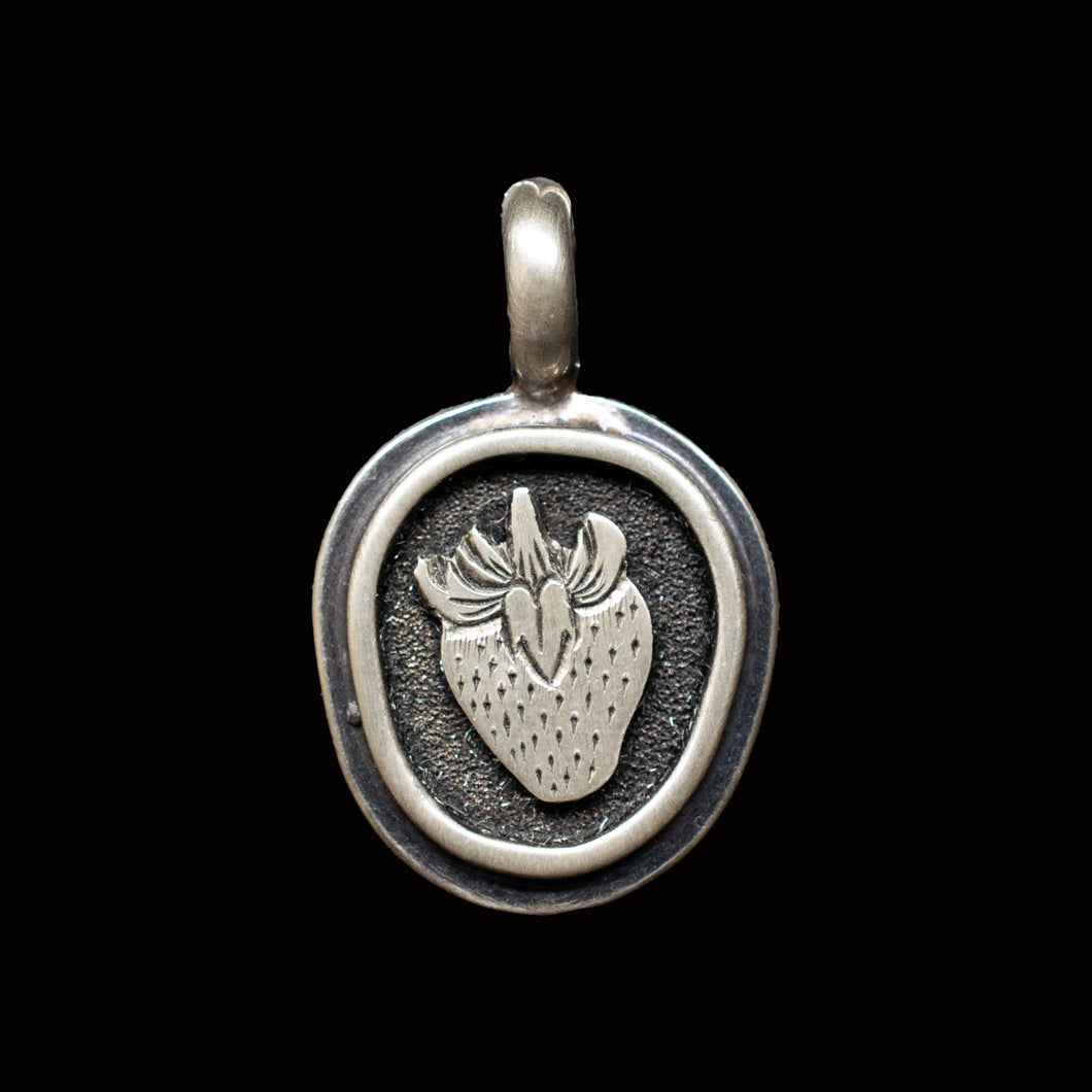 Strawberry Pendant | .925 Sterling Silver