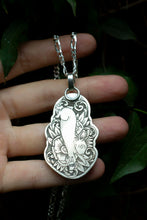 Load image into Gallery viewer, Rabbit Necklace| .925 silver| Various Gemstones
