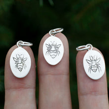 Load image into Gallery viewer, Engraved Bee Talisman Pendant
