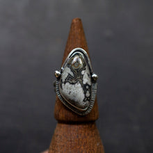 Load image into Gallery viewer, Black Lace Agate Celestial Ring
