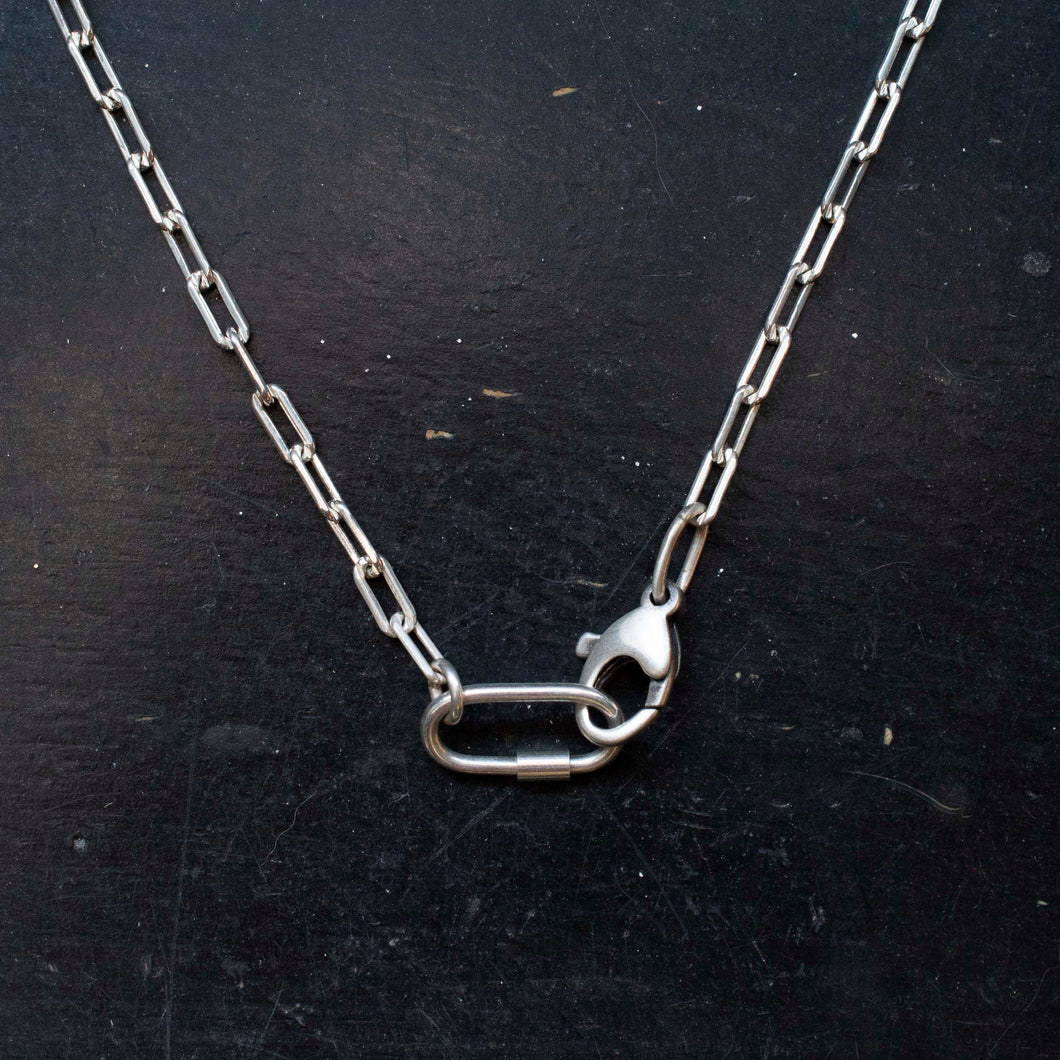 Carabiner Necklace| .925 Sterling Silver