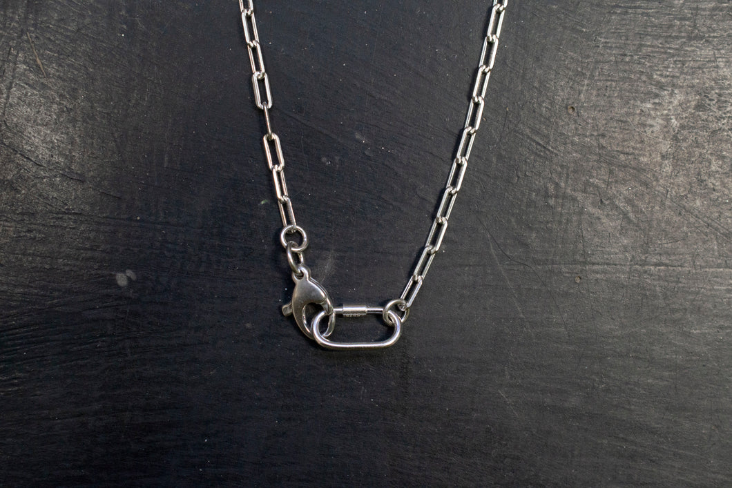 Carabiner Necklace| .925 Sterling Silver