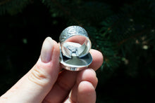 Load image into Gallery viewer, Crinoid Fossil Ring| .925 Sterling Silver| Size 8.5
