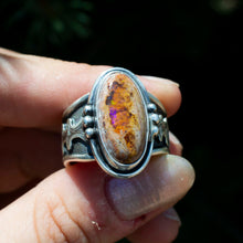 Load image into Gallery viewer, Opal Wave Ring| Hand Engraved
