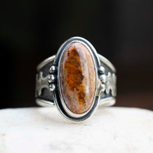 Load image into Gallery viewer, Opal Wave Ring| Hand Engraved
