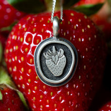 Load image into Gallery viewer, Strawberry Pendant | .925 Sterling Silver
