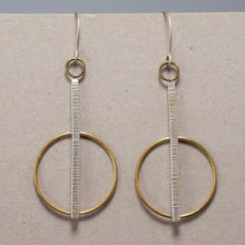 Load image into Gallery viewer, Void Earrings| .925 Silver &amp; Brass| Balance
